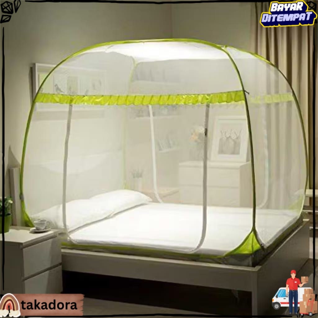 READY 220x220 KELAMBU LIPAT SELAMBU LIPAT KELAMBU TENDA ORIGINAL JUMBO PERLENGKAPAN KAMAR TIDUR TKD