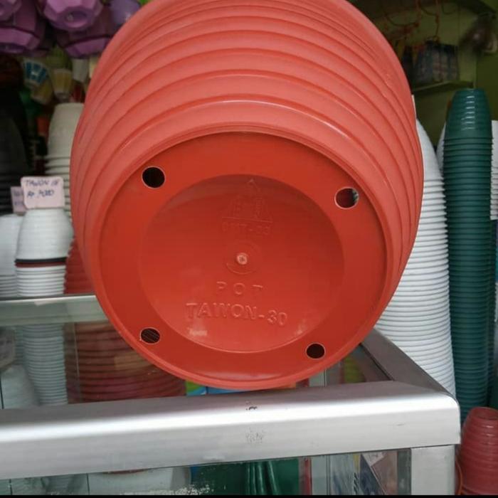 pot coklat 30 cm
