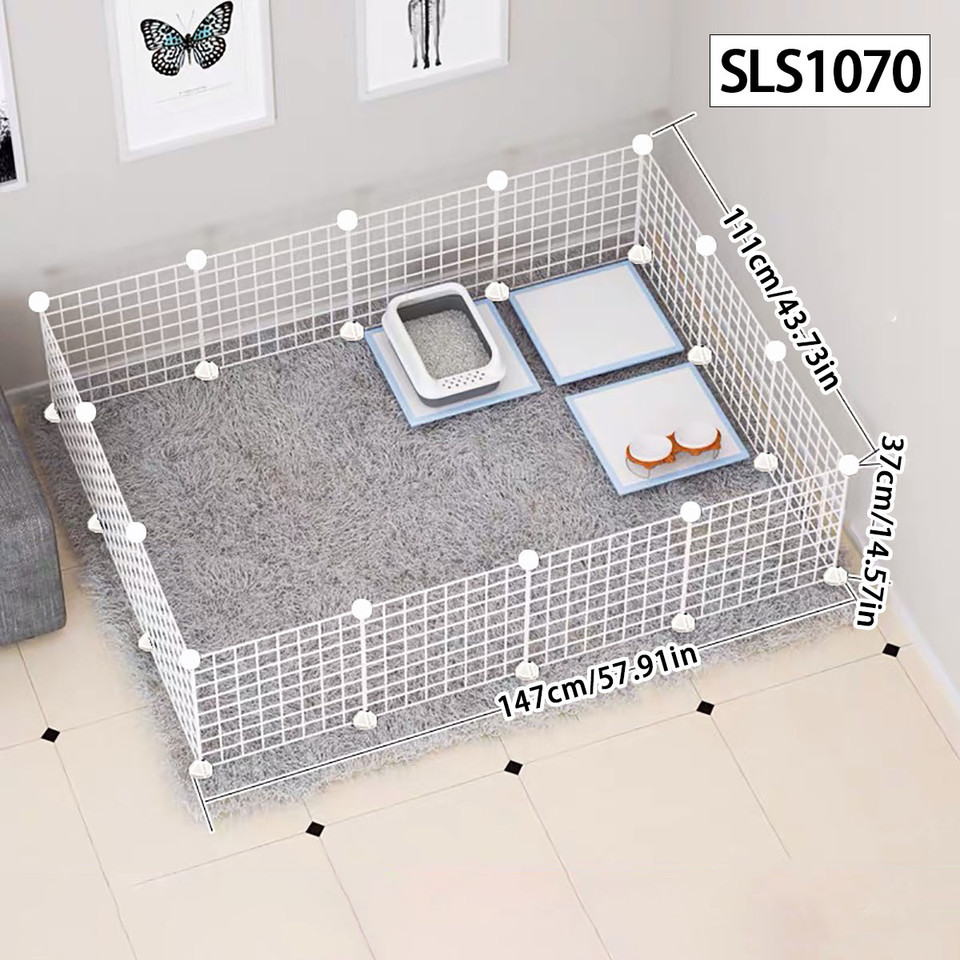 Dog pen Indoor fence Small meum dog Teddy home isolation door fence Pet guardrail cat cage Rabbit ca