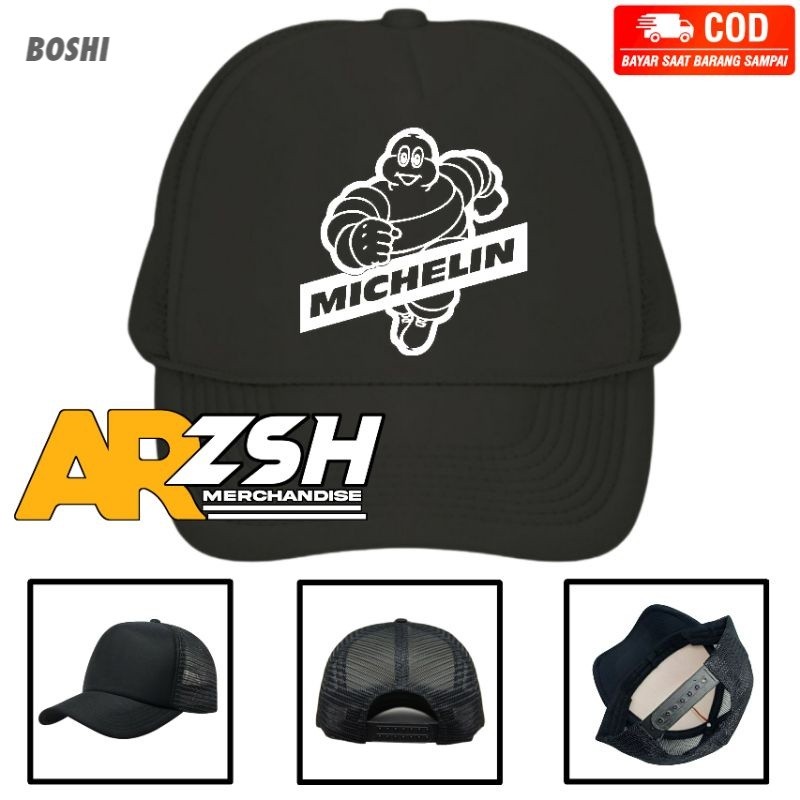 Topi Michelin MotoGP Trucker Jaring - Topi Jaring MotoGP Michelin Dewasa