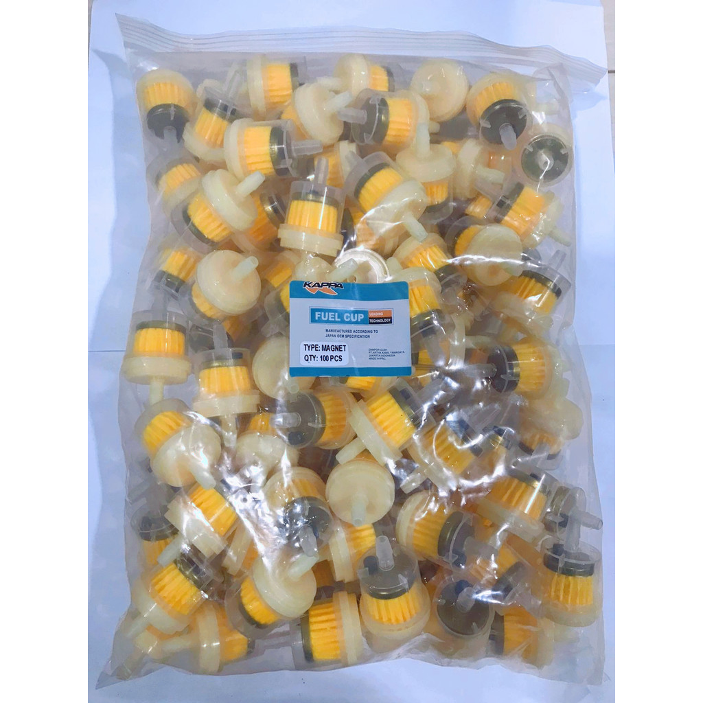 KAPPA 100PCS FILTER BENSIN SARINGAN BENSIN MAGNET MAGNIT SEMUA MOTOR UNIVERSAL HONDA/YAMAHA/SUZUKI/K