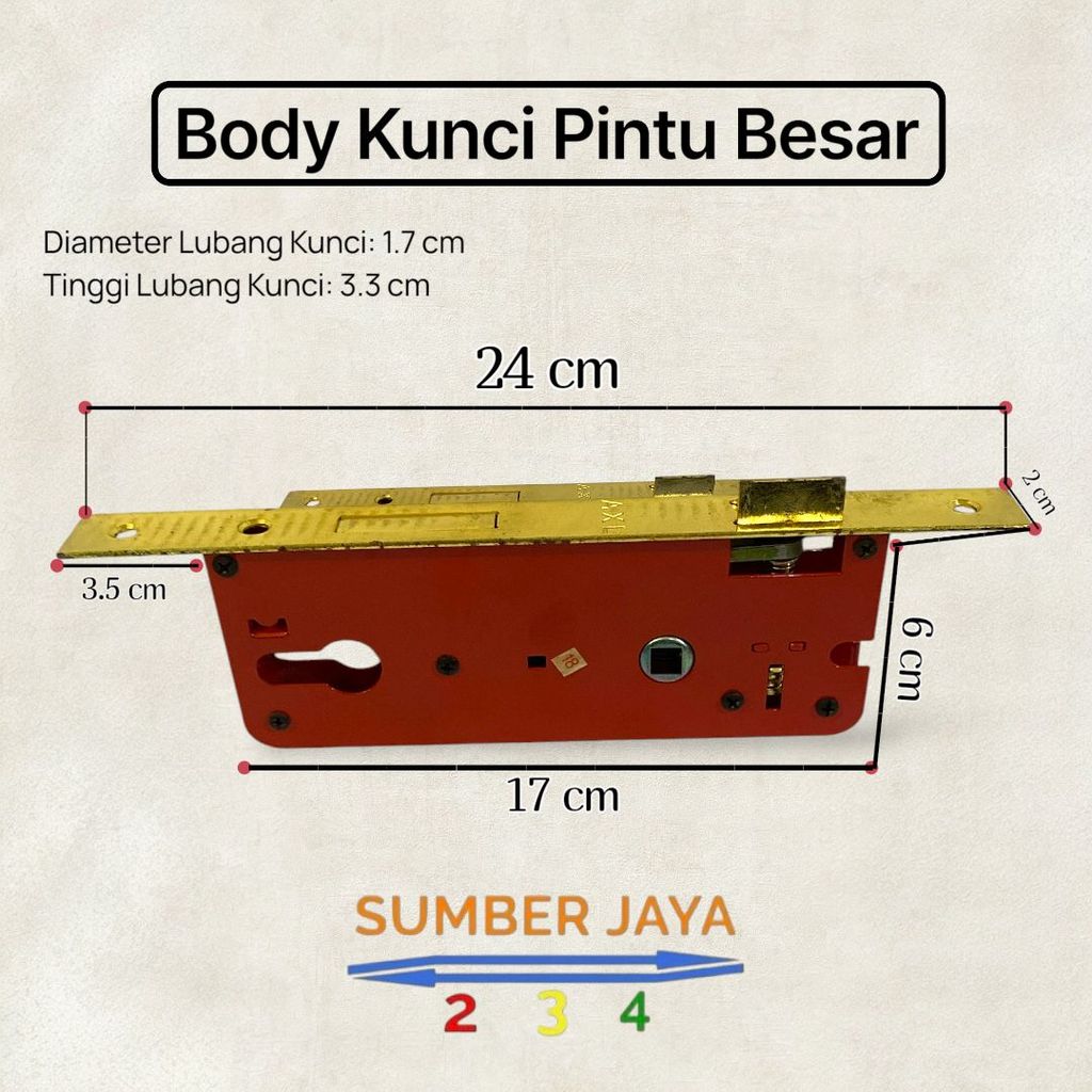 Body Kunci Pintu Besar | Body Swing Kunci Pintu Besar | Body Pintu Kayu