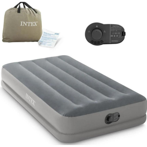 INTEX Kasur Angin Twin Intex Durabeam Prestige 64112 kasur angin + pompa
