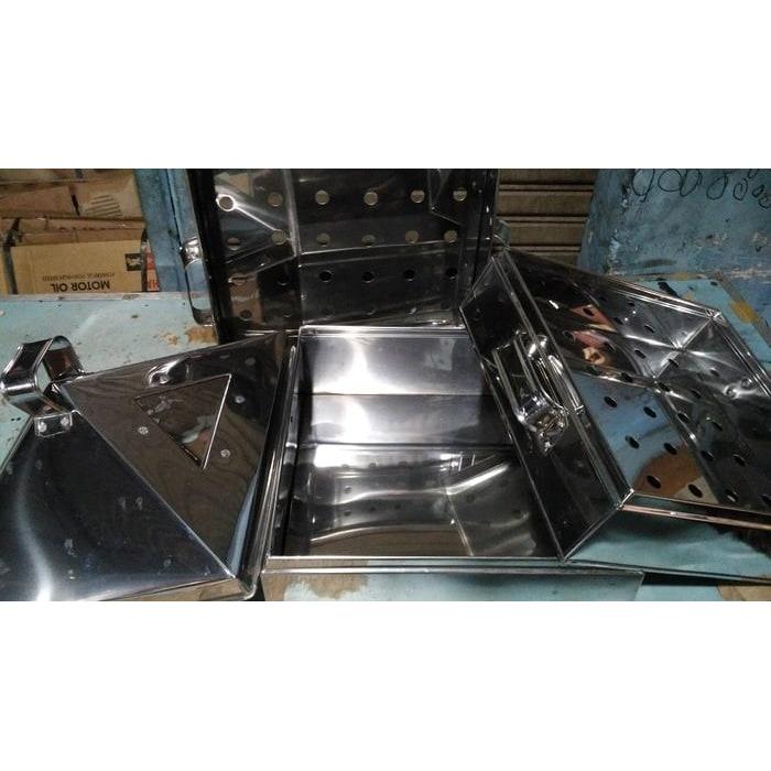 promo diskon kukusan kotak 40cm 2 susun / klakat/ kelakat stainless