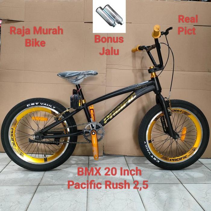 Sepeda Anak Bmx Pacific Rush 2.5 Gold 20 Inch Sepeda BMX 20" Pacific - Black Gold