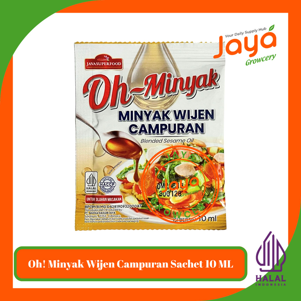 Oh Minyak Wijen Campuran Sachet 1PCS 10ML / Sesame Oil Sachet / MInyak Wijen Sachet HALAL
