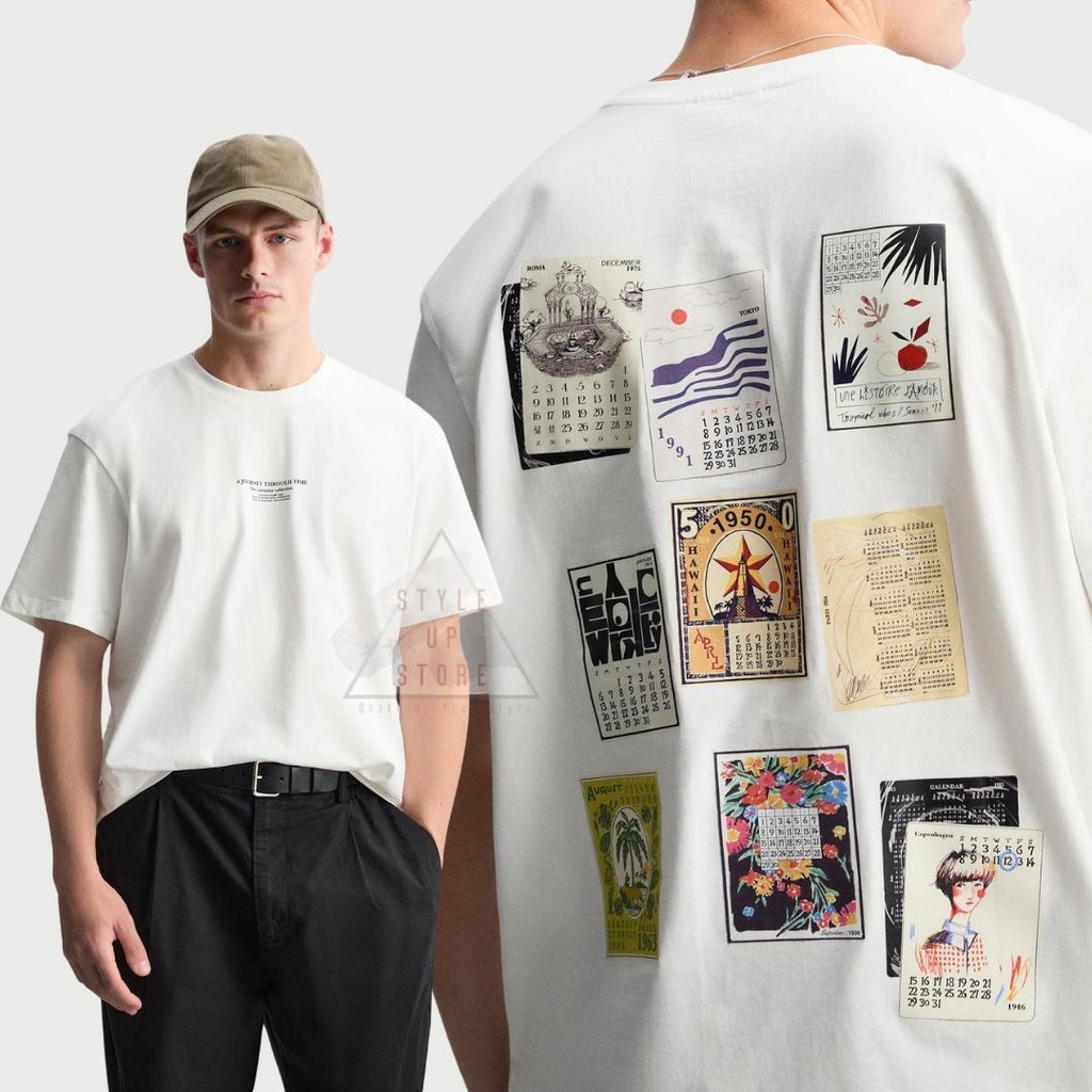 [ STYLEUPSTORE ] ZARA Oversize Unisex Tshirt - Kaos Journey Calendar