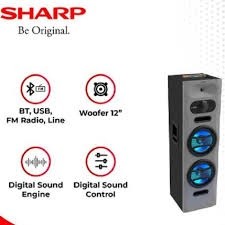 SHARP AUDIO SPEAKER ACTIVE SERIES CBOX-PROX22UBB