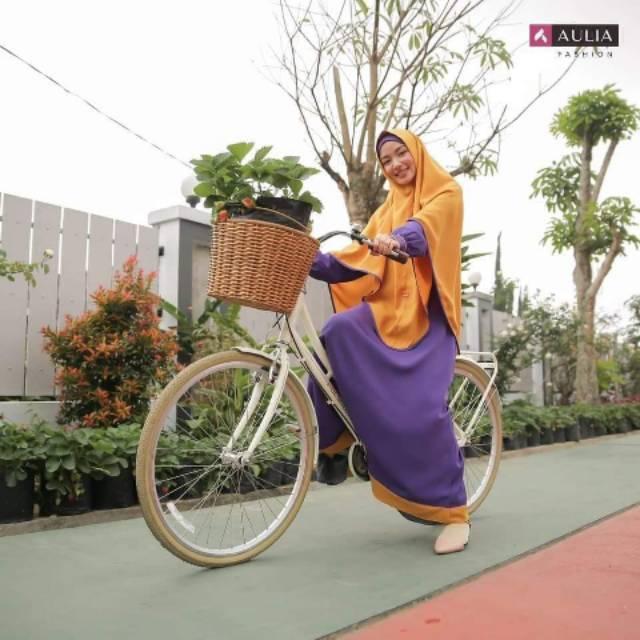 GAMIS AULIA AZEEZA BERRY MUSTARD AULIA FASHION