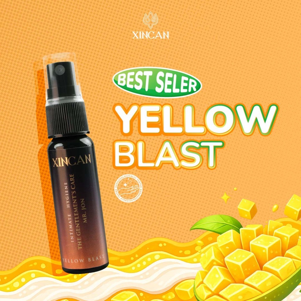 Xincan Spray Original For Man Anti Bacterial - Tropicola, Yellow Blast, Midnight Breeze