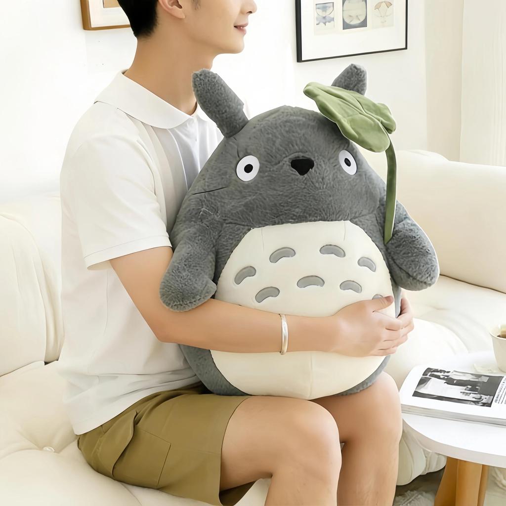 Adorable Big Size Totoro Plushies Lotus Leaf Totoro Plush Toy Totoro Stuffed Animal Doll Totoro Plus