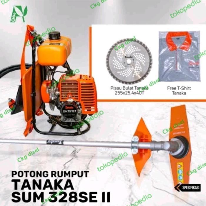Mesin Potong Rumput Babat Rumput 2TAK Irit Mesin Potong Rumput Tanaka SUM 328 SE II TANAKA ORI/ASLI 