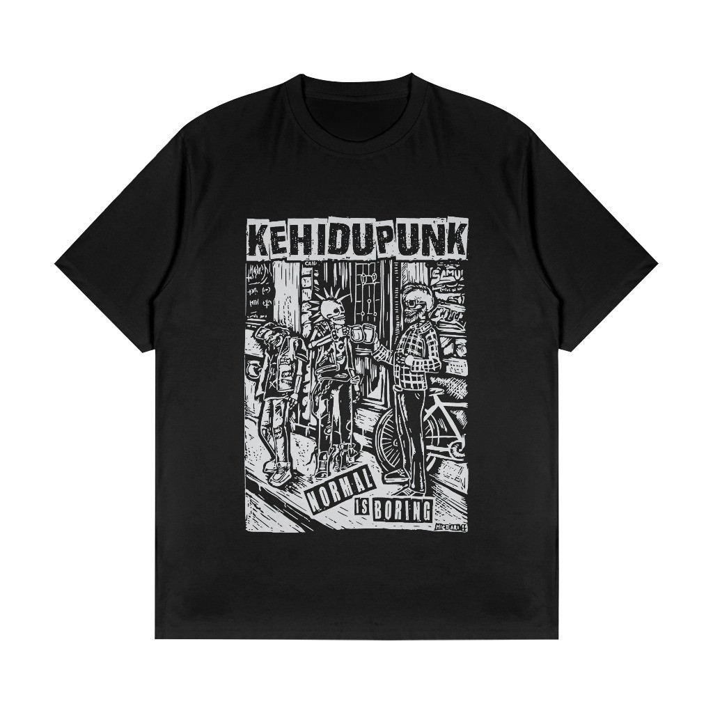 KEHIDUPUNK - NORMAL IS NORING / KAOS DISTRO PUNK / KAOS KEHIDUPUNK REGULAR FIT 30s