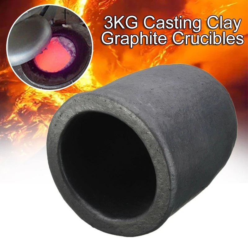 Graphite Crucible 3#/6#/10# Melting Pot Graphite High Quality Untuk Peleburan Emas Tembaga