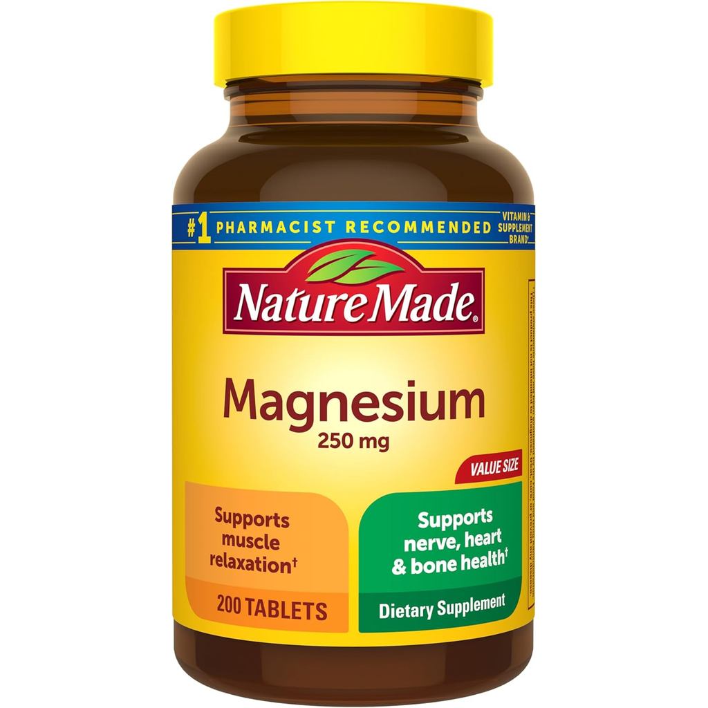 Nature Made Magnesium Oxide 250 mg, Magnesium Supplements for Men and