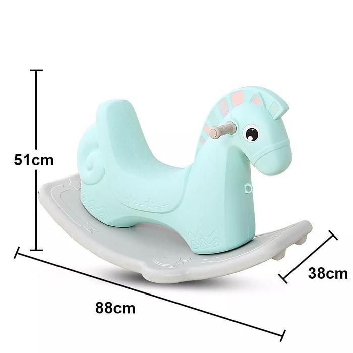 Mainan Anak Kuda Kudaan Mainan Edukasi Anak Model Kuda Rocking Horse Jungkat Jungkit Plastik - M1001