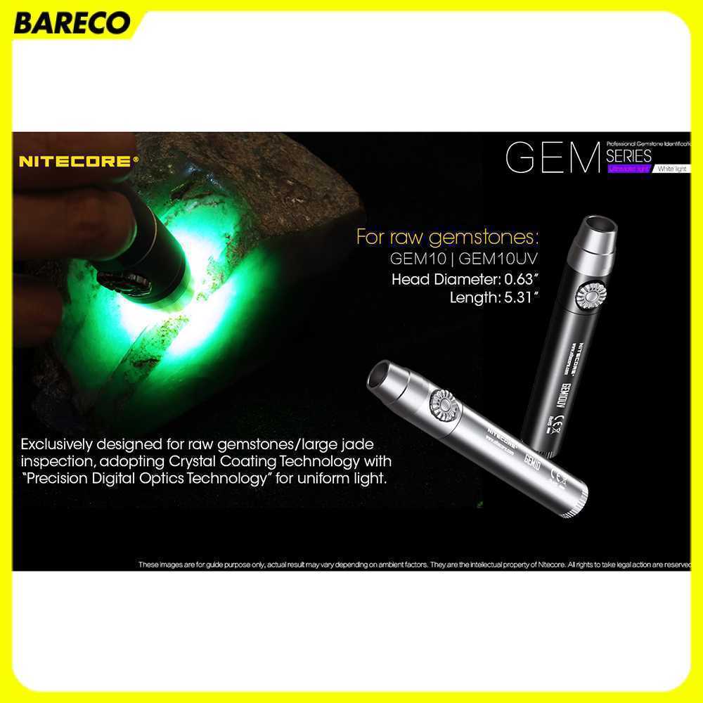 Nitecore GEM10UV Senter Indentifikasi Batu Mulia Gemstone Ultraviolet