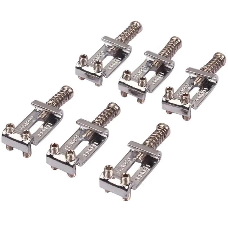 6pcsset Guitar Bridge Saddles Roller Tremolo Bridge Saddles for Fender Strat  Tele Telecaster Electr