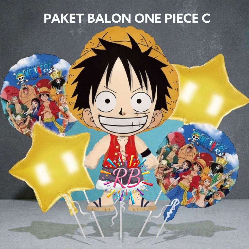 Paket Balon ONE PIECE C / Dekorasi Ulang Tahun One Piece