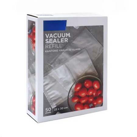 Kantong Plastik Vacuum Emboss Sealer Storage Bag 22 x 30 Cm isi 50 pcs EBS Sealers