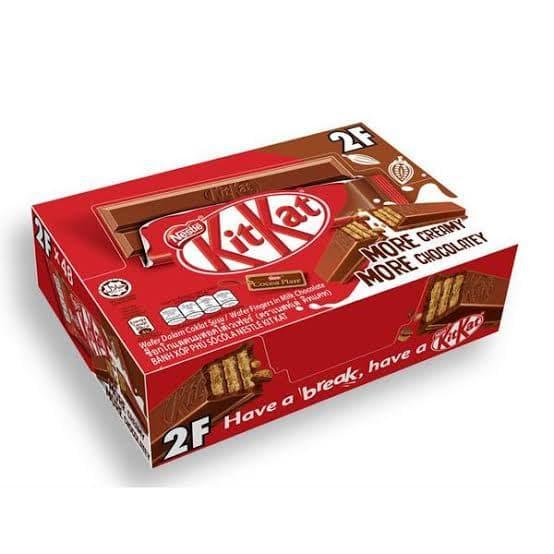 Kitkat Kit Kat Coklat 2F Finger Chocolate (per box) Murah Sale - 1 X 24 PCS