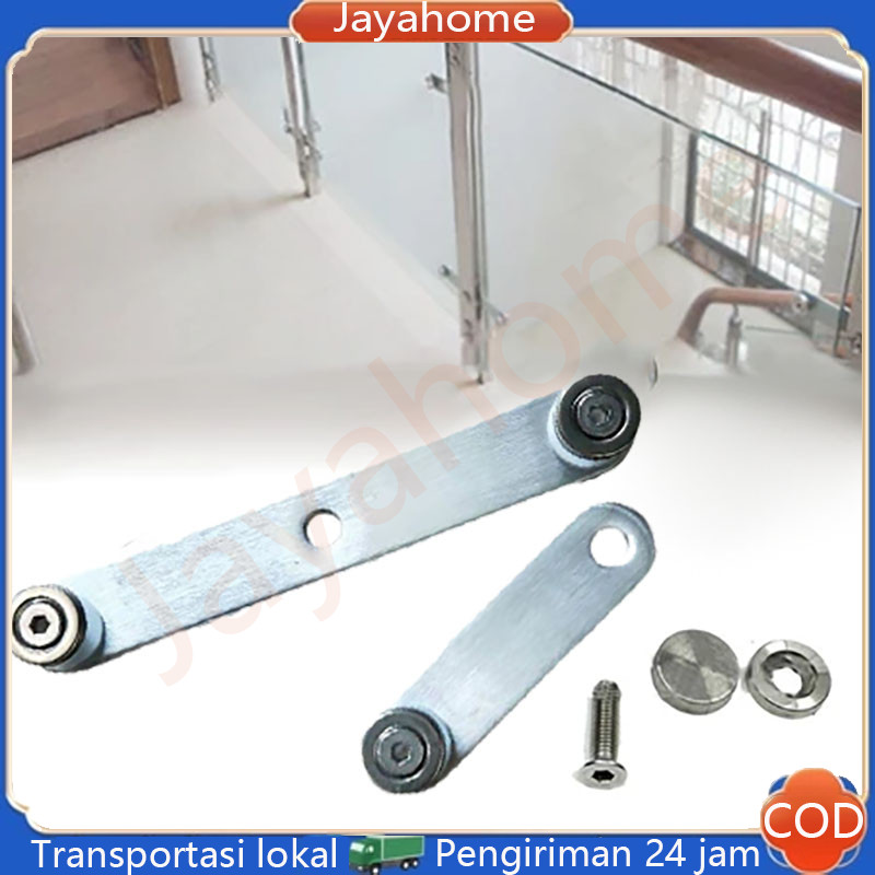 Aksesoris Pegangan Tangga, Pegangan Tangan, Baja Tahan Karat, Klip Kaca, Liontin, Konektor Kolom Kac