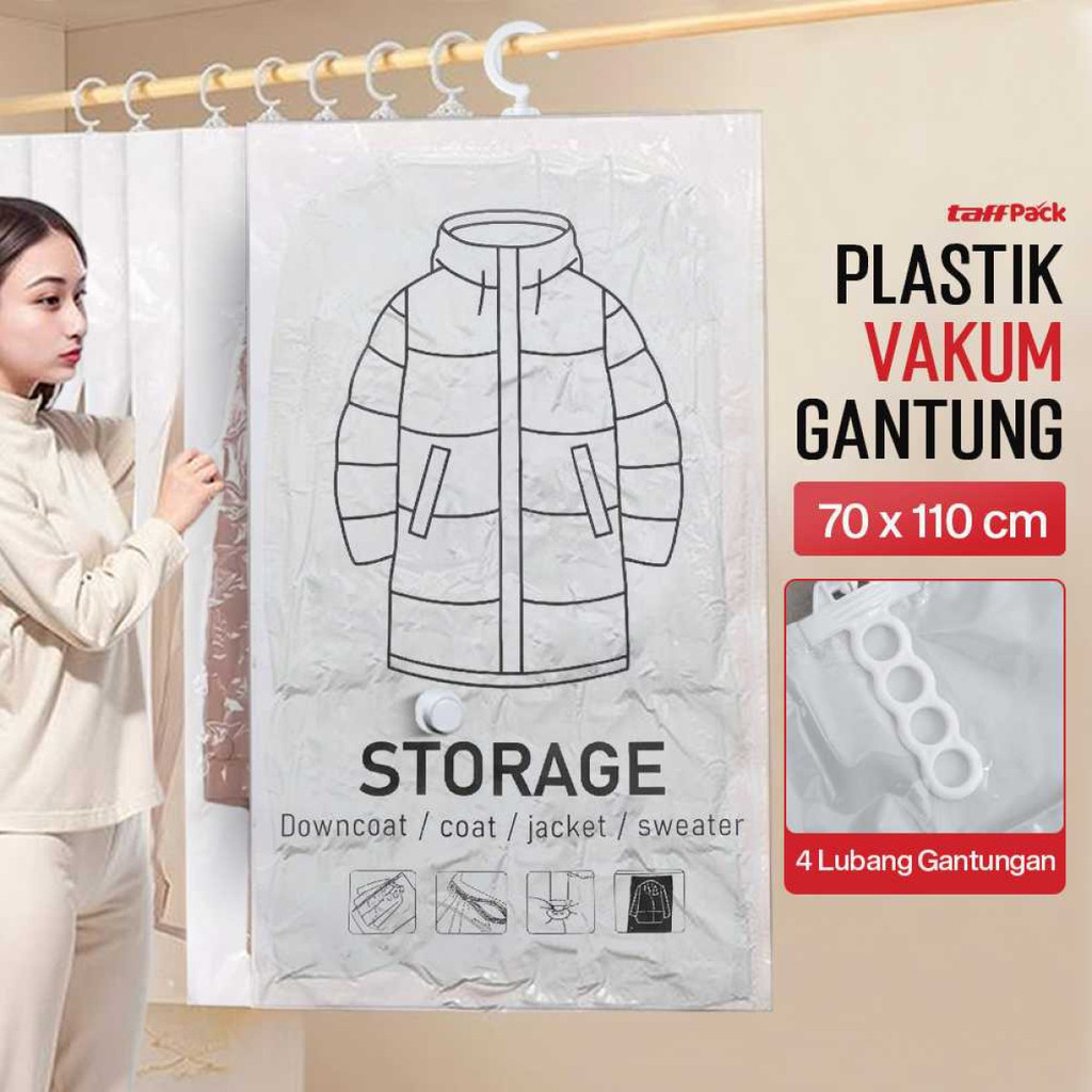 Plastik Vakum Gantung Pakaian Vacuum Compression Bag - MBF70