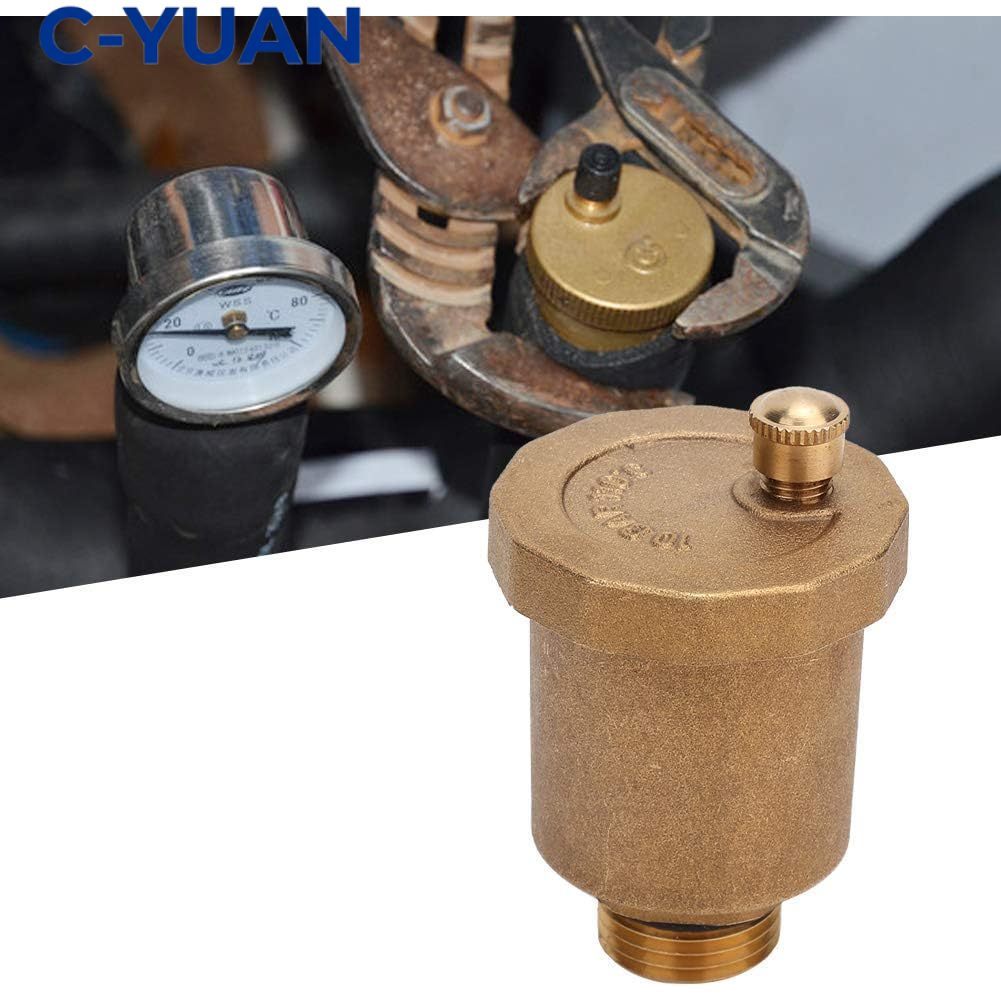 CYUAN Vent Valve 1 Inch / Air Vent / Valve Kuningan Air Release Valve 1/2