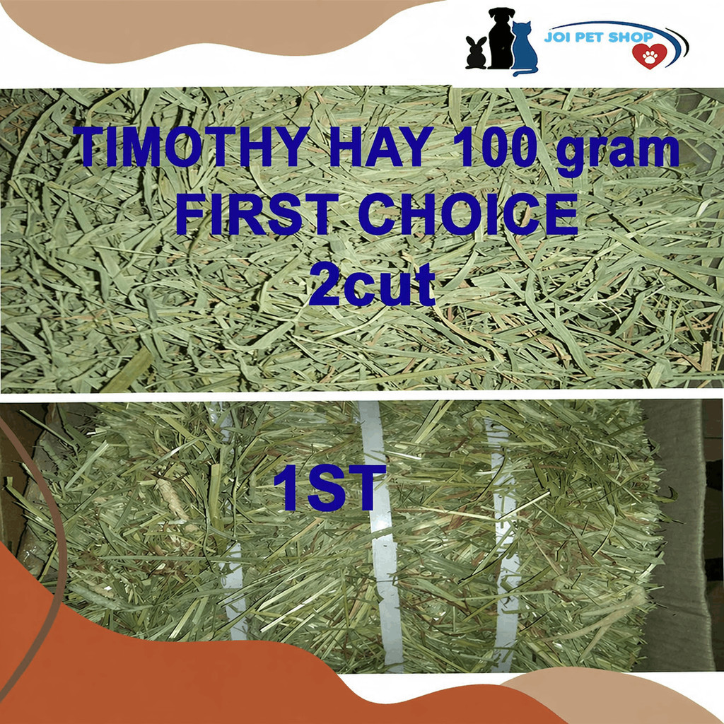 Timothy Hay 2nd cut 100 gram Rumput Hay Kelinci First Choice 1st