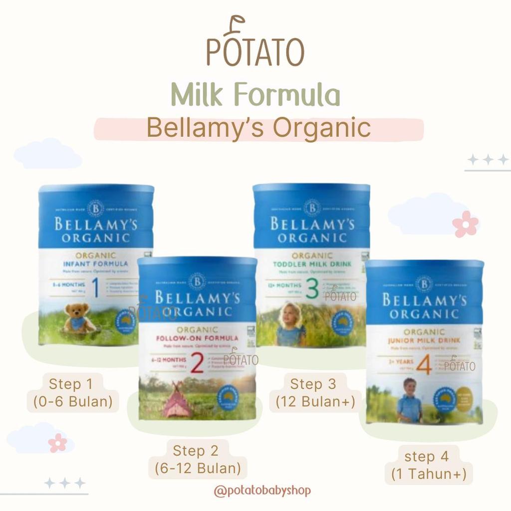 Bellamys Organic Susu Formula Bellamys Step 1 2 3 4 - Susu Bellamys Organik Original untuk Bayi