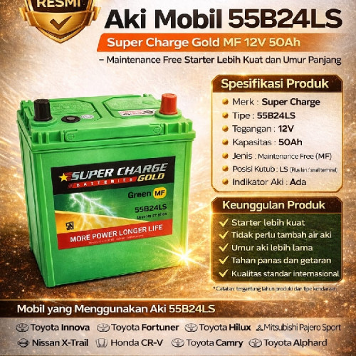 AKI SUPER CHARGE GOLD KERING NS60LS