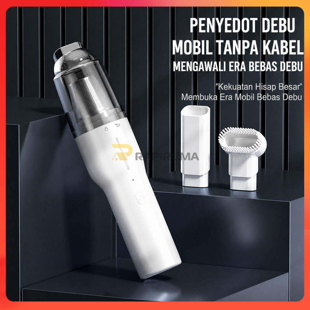 Vacuum Cleaner Mobil Mini Portable Cordless Kualitas Terbaik / Penyedot Debu Portabel Vakum Cleaner 