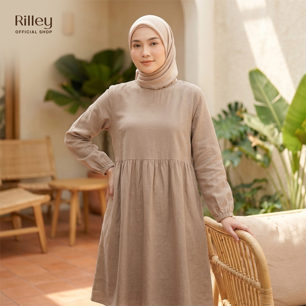 NEW RILLEY - Tunik Nyla | Pakaian Wanita Muslim Atasan Tunik