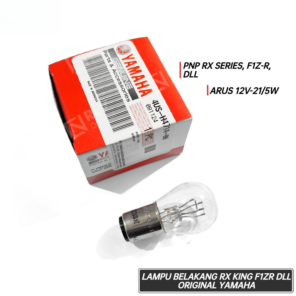 Bohlam Lampu Belakang Rx King Rxz F1zr 125z Touch TZM Original Yamaha 4US-H4714-00 - Lampu Motor