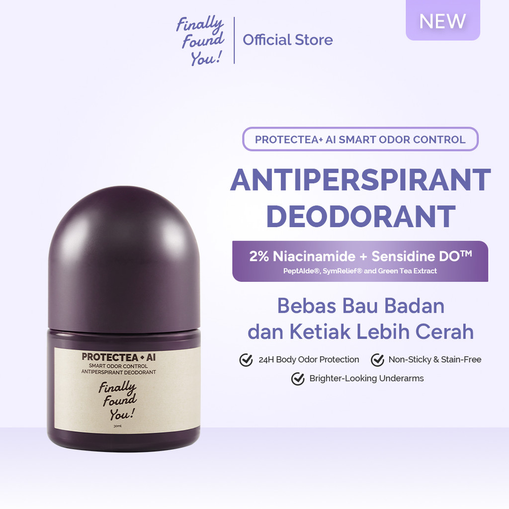 Finally Found You ProtecTEA+ AI Smart Odor Control Antiperspirant Deodorant | Deodoran Mencerahkan K
