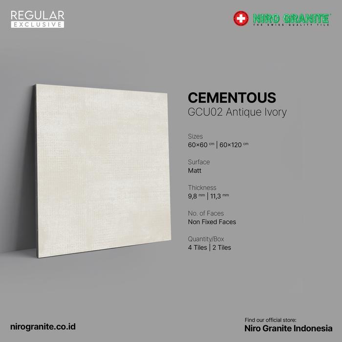 NIRO GRANITE 1st Grade - Cementous GCU02 - Matt - 60 x 120, 1 Box