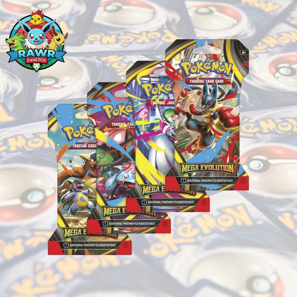 Pokemon Mega Evolution Booster Pack SLEEVE / LOOSE PACK - English Version Card TCG