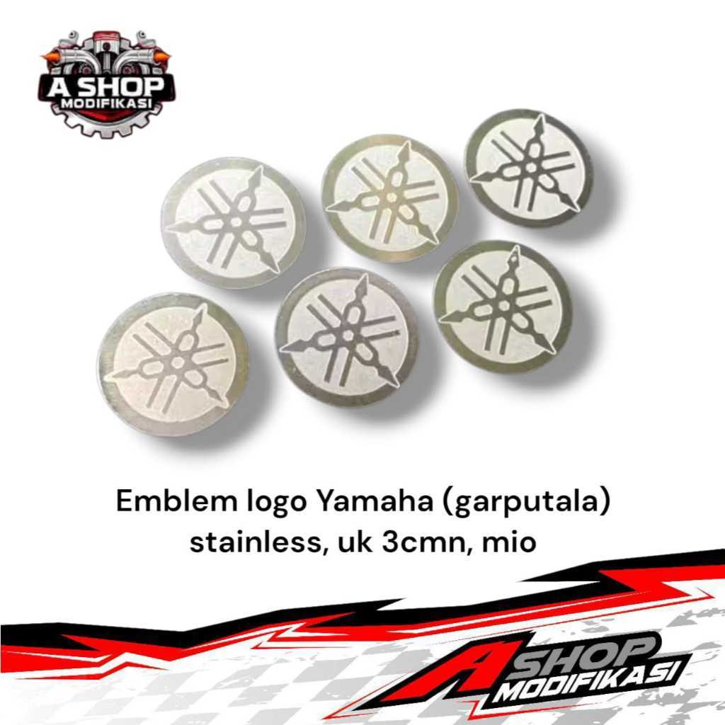 Emblem Logo Yamaha Stainless Logo Yamaha Tameng Mio Stainless