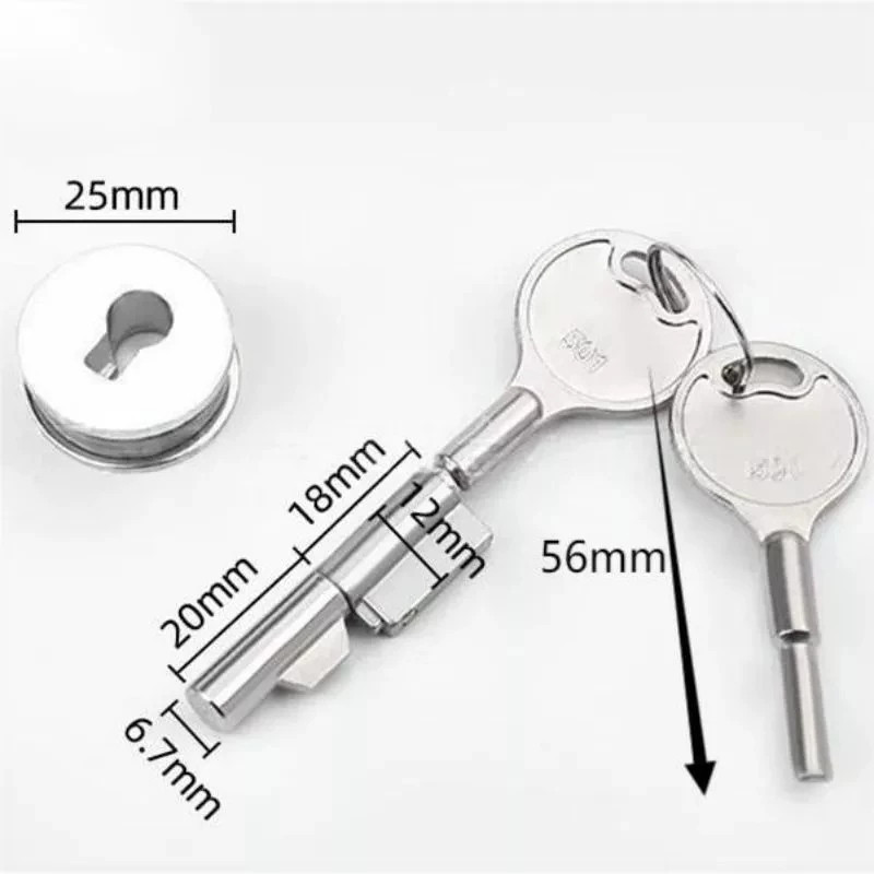 Aluminium Kunci Etalase / Kunci Lemari Kaca / Kunci Untuk Etalase Kaca