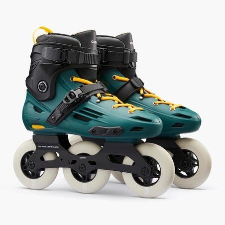 Oxelo Inline Skate Adult Hardboot Freeskate Skates MF900 - Urban Green 8738700 BISA COD
