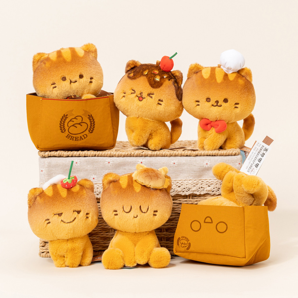 Kualitas Tinggi2Boneka Kucing Roti Asli   Boneka tidur berbulu lembut