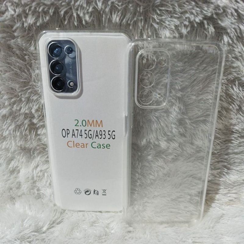 CASE SoftCase Casing Oppo A74 5G/A93 5G Silikon Clear Bening Transparan TPU SPACE