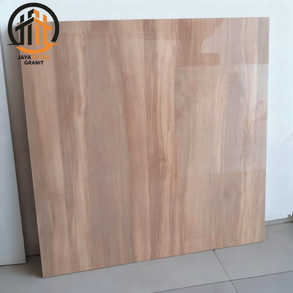 Granite Lantai 60x60 Motif Kayu Glossy Wood Brown Grade A Dinding Teras Cantik Keramik NEW