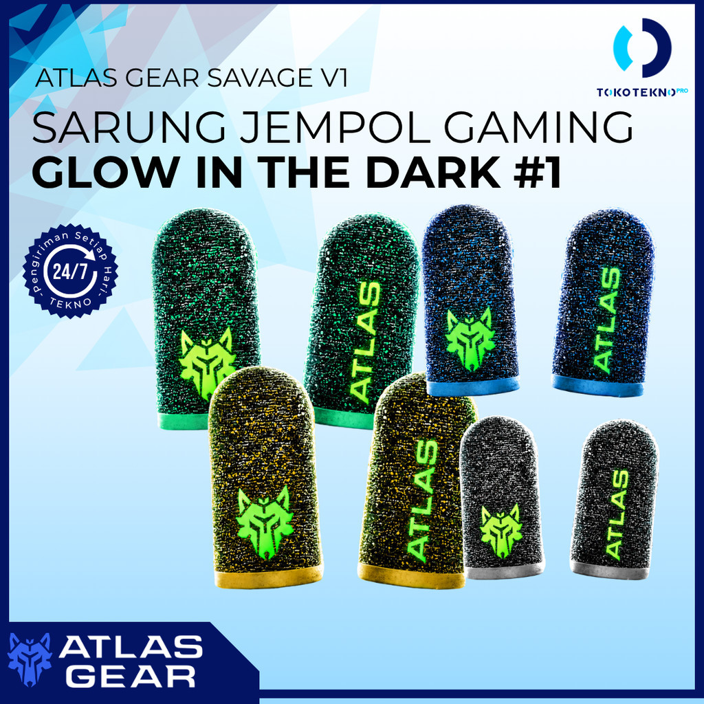 Atlas Gear Savage Sarung Jempol Ultra Responsive Anti Delay Thumb Finger Sleeve Mobile Free Fire / M