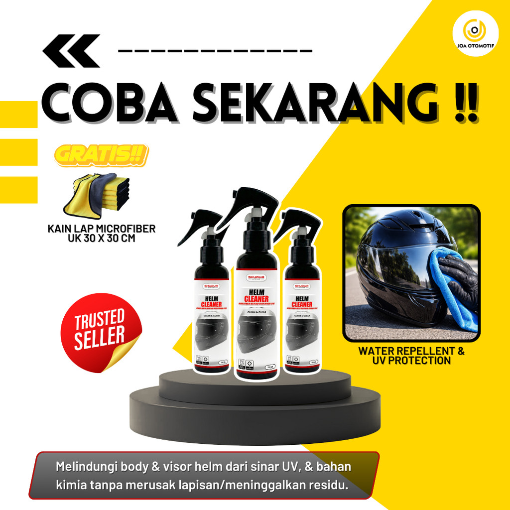 Visor Helm Buram? Helm Cleaner Solusi Cerdas Bikin Visor Helm Jernih & Kinclong -ATC