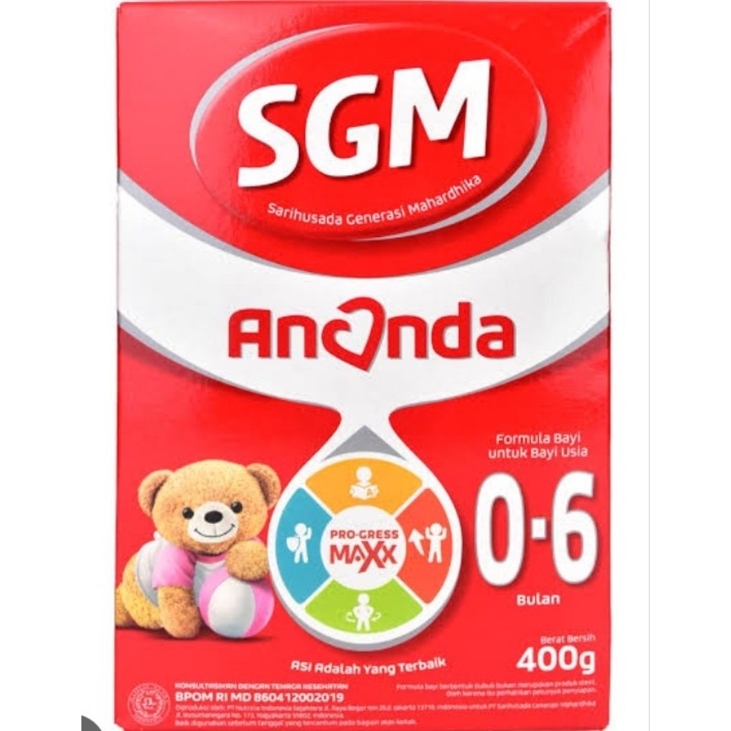 SUSU SGM ANANDA 0-6 dan 6-12 Bulan 400GR