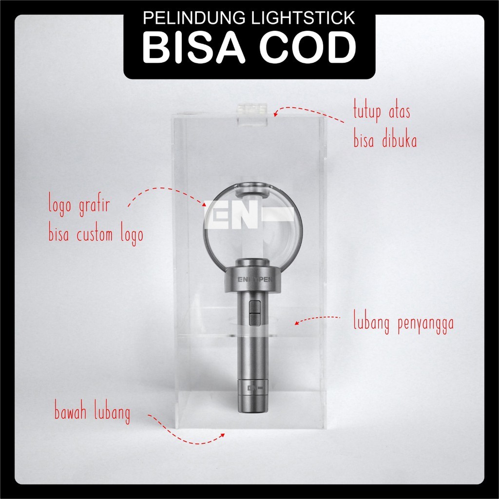 Box Akrilik Pelindung Lightstick Enhypen / ENHYPEN LIGHTSTICK / ENHYPEN / PELINDUNG LIGHT STICK ENHY