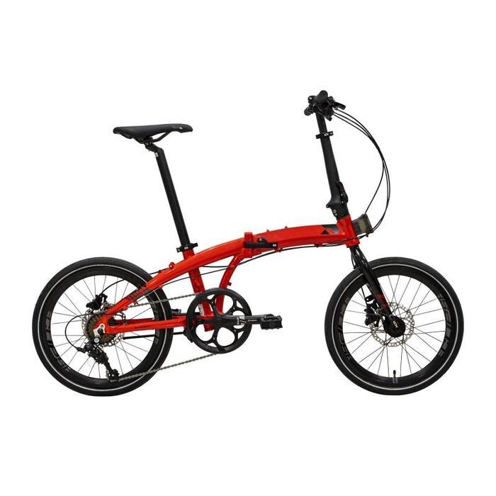 Sepeda Lipat Element Folding Bike Ecosmo 8 Speed 20 inch Garansi SNI - Merah