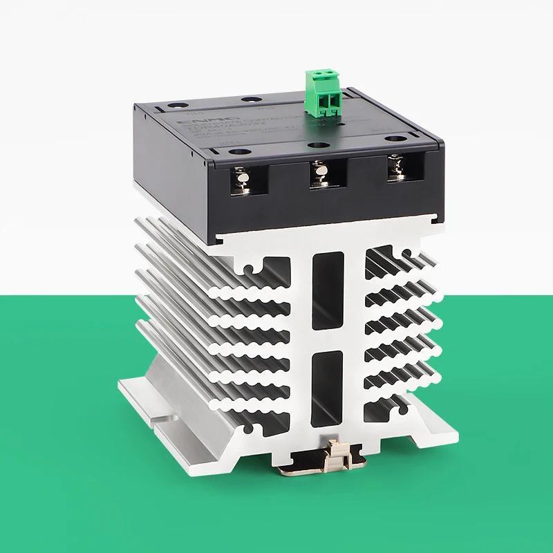 ENMG Integrated Single-Phase Solid State Relay SDR25A N Rail Mount 5-24VDC Control AC Flame Retart S