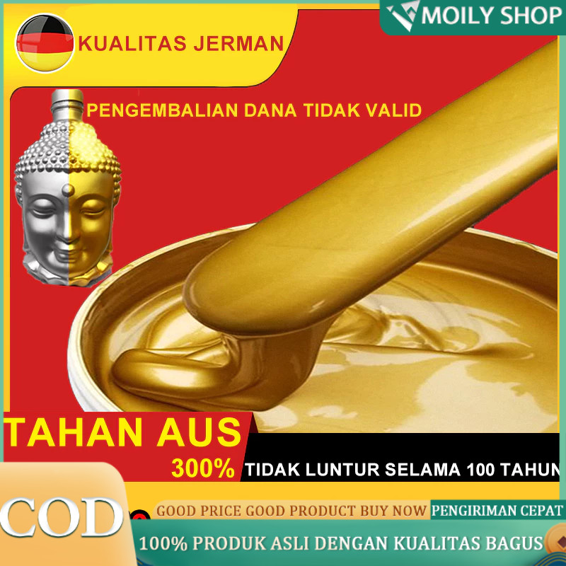 Tekstur emas murni FREE Kuas Emas Cat Gold Cat Kayu dan Besi Emas / Neo Alkycoat Royal Gold / Cat Em